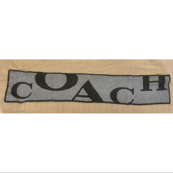 Coach scarf with wool and cashmere - Picture 2 of 3